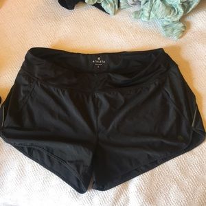 Black athleta workout shorts